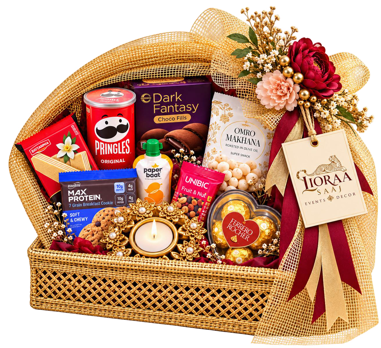 Golden Celebration Basket hamper