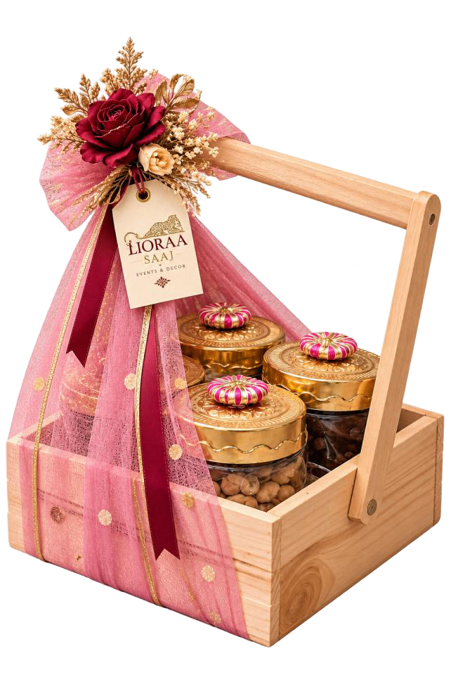 Rose Jar Carrier hamper