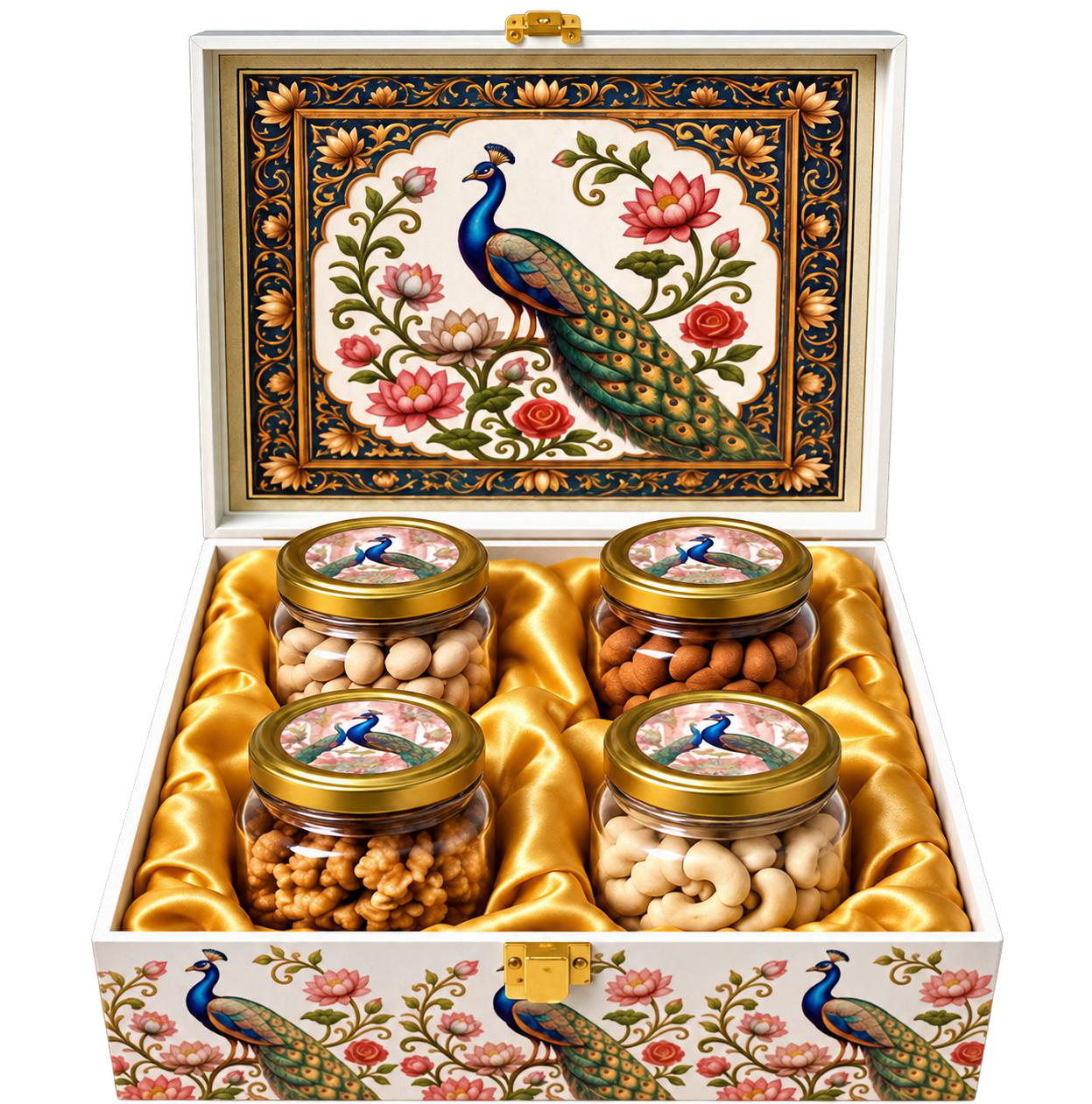 White Peacock hamper